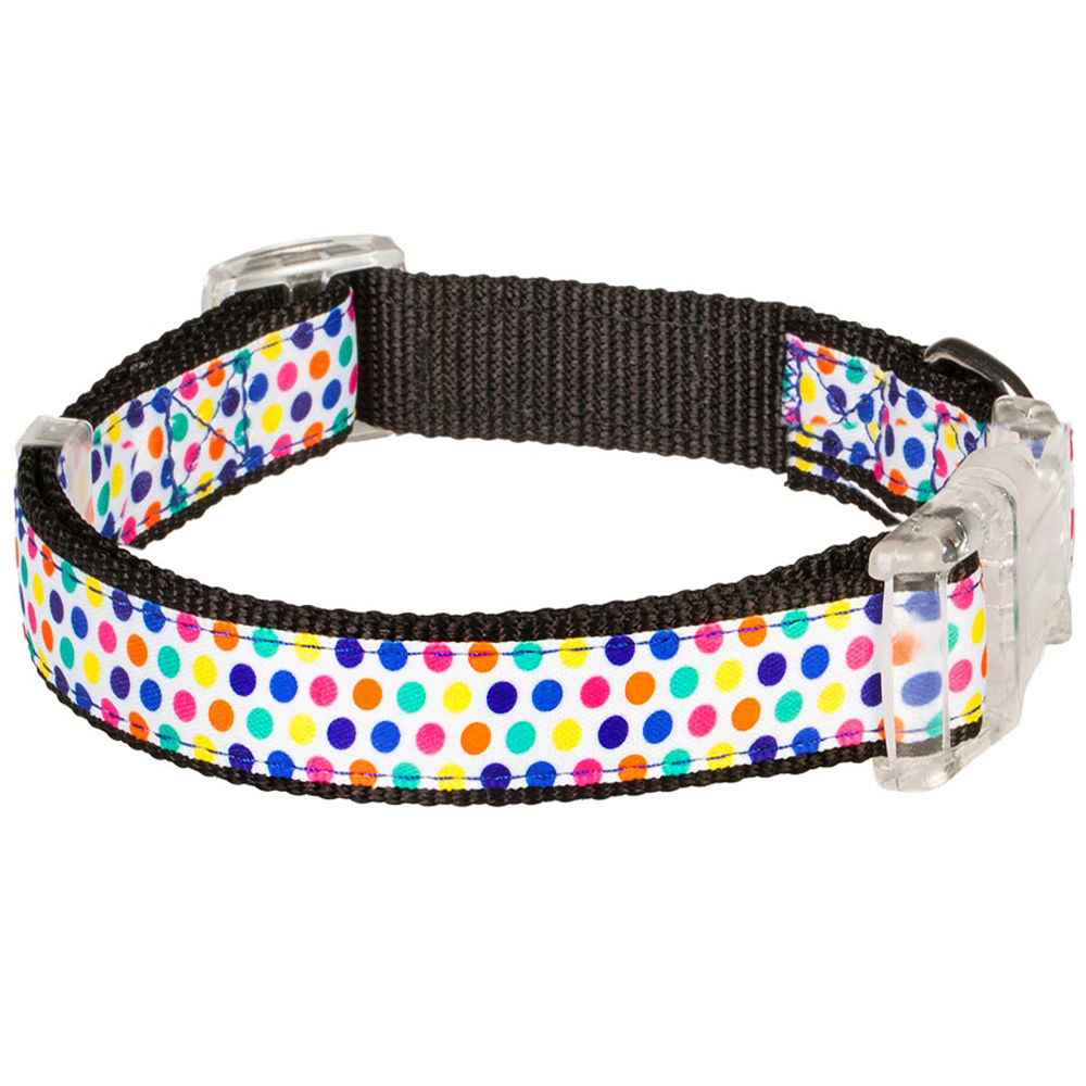 Blueberry Pet Collars For Dog Multicolor Polka Dot Designer Standard